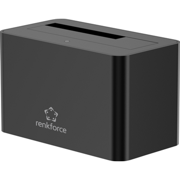Tootefoto - Renkforce RF-DOCKING-02 USB-A (USB 3.0) SATA 6 Gb/s 1 Port Festplatten-Dockingstation 3.5 Zoll, 2.5 Zoll (RF-6874414)