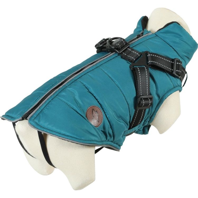 Tootefoto - ZOLUX Kurtka puchowa z szelkami dla psa R.25 niebieska