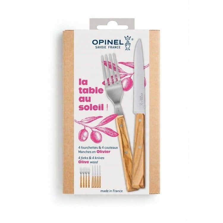 Tootefoto - Opeli komplekt 4 noa ja 4 kahvlit Olive 003209