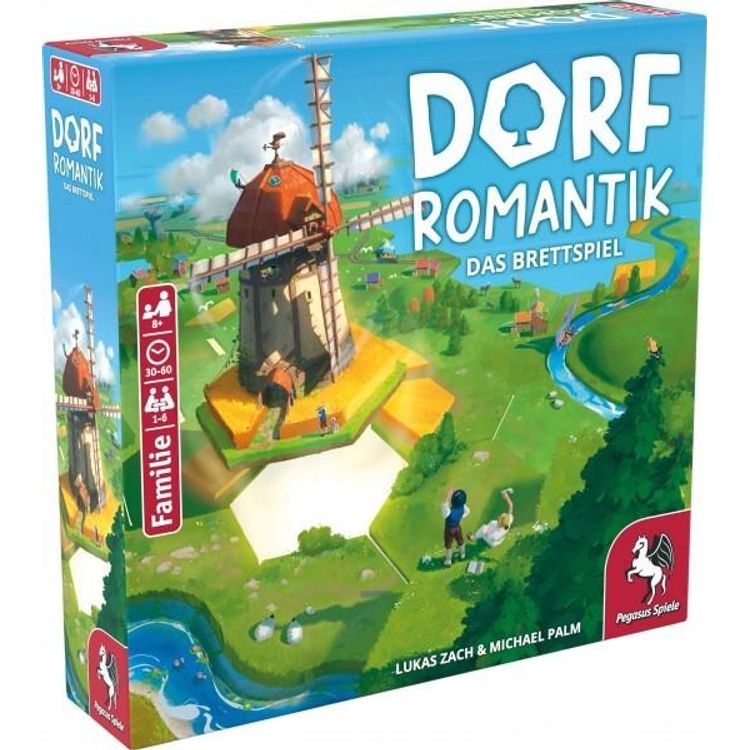 Tootefoto - Pegasus Spiele Dorfromantik - Das Brettspiel. Produkttyp: Brettspiel, Genre: Strategie, Empfohlenes Alter in Jahren (mind.): 8 Jahr(e), Familienspiel (51240G)