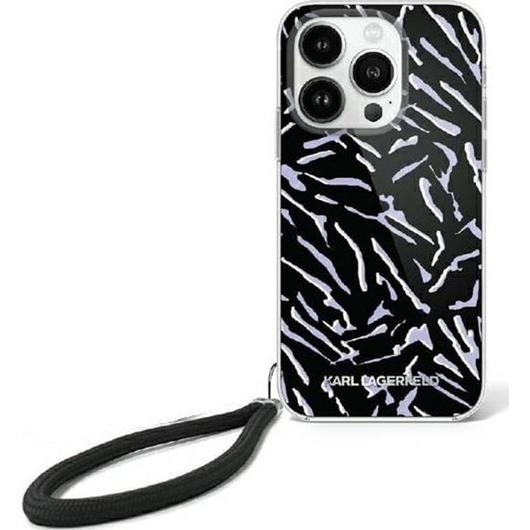 Tootefoto - Karl Lagerfeld Karl Lagerfeld KLHCP16XHZBPKCCU iPhone 16 Pro Max 6,9-tolline lilla/lilla sebra koos juhtmega