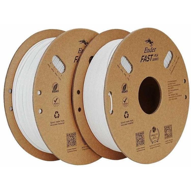 Tootefoto - Ender-PLA h gniit, 2kg (2x1kg), 1,75mm, valge-valge (3301010396)