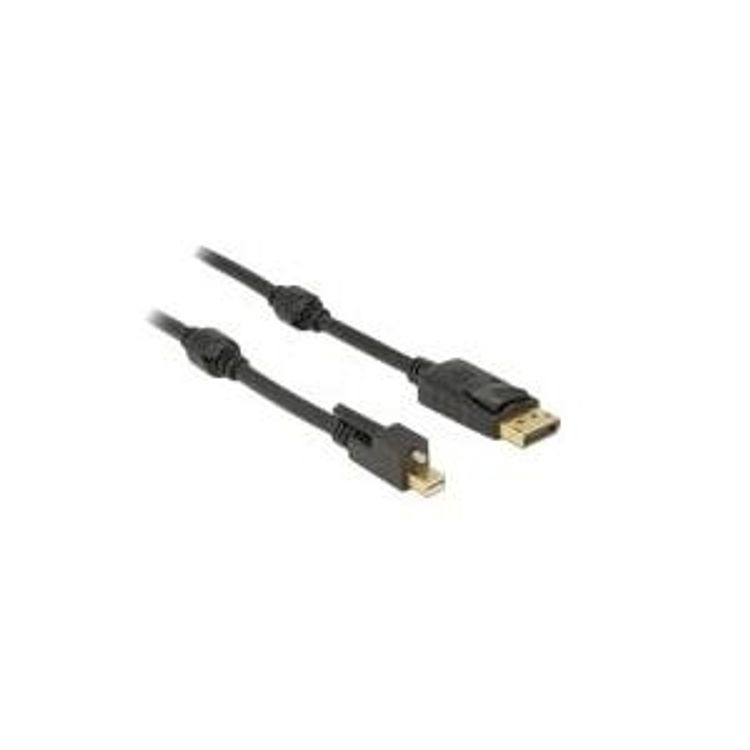 Tootefoto - DeLOCK 83722 DisplayPort-kaabel 2 m Mini DisplayPort Must