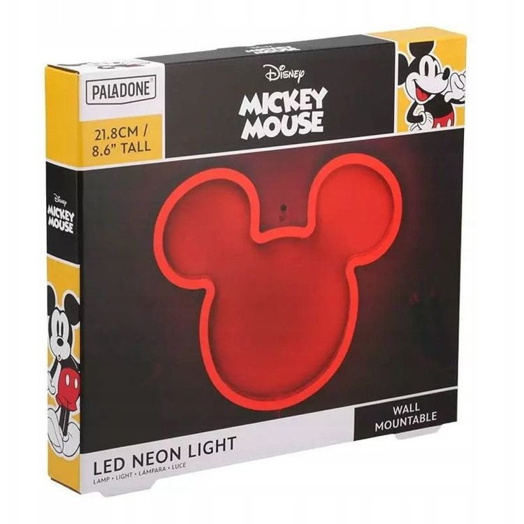 Tootefoto - Paladone Disney Miki hiir. Seina neoonlamp (21,8 cm)