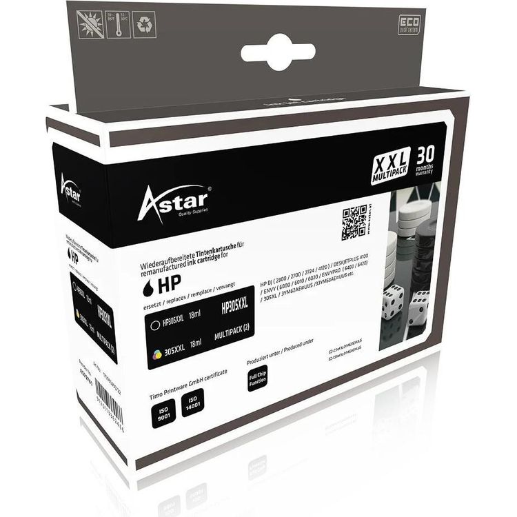 Tootefoto - AS70741 AST. HP DJ2300 TINTE (2) K COL 6ZA94AE HP305XL 1x700S./1x370S. (AS70741)