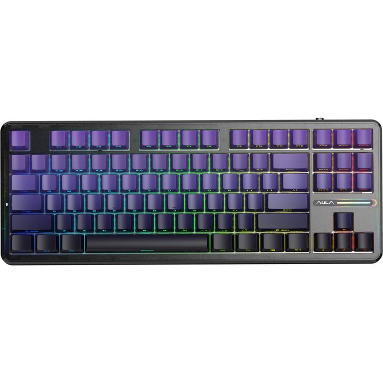 Tootefoto - Klawiatura Aula F87 Pro GrayWood V4 (AUF87P-PBG-GW4-E)