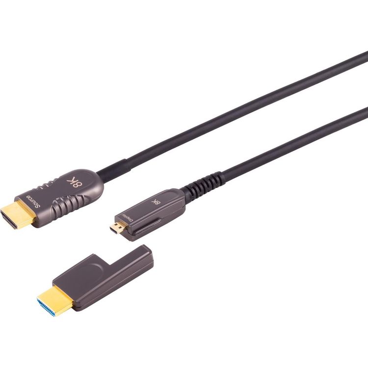 Tootefoto - S/CONN maximum connectivity HDMI Anschlu kabel-Optisches HDMI Verlegekabel-Set, 10K, 100m (30-521005)