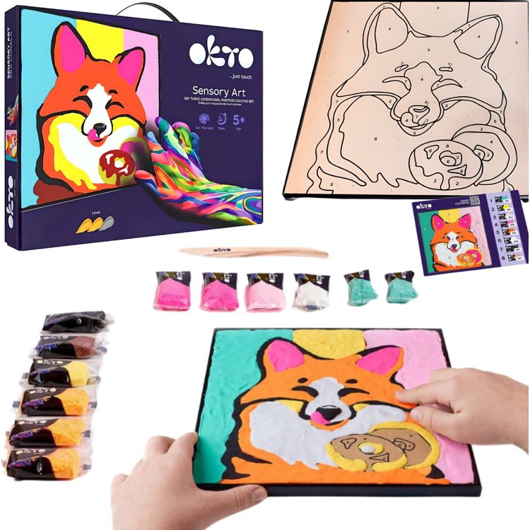 Tootefoto - Okto LOOMINGUKOMPLEKT FOX 3D KUNSTILINE KOMPLEKT PILT DOY CAY MAALIMISEKS