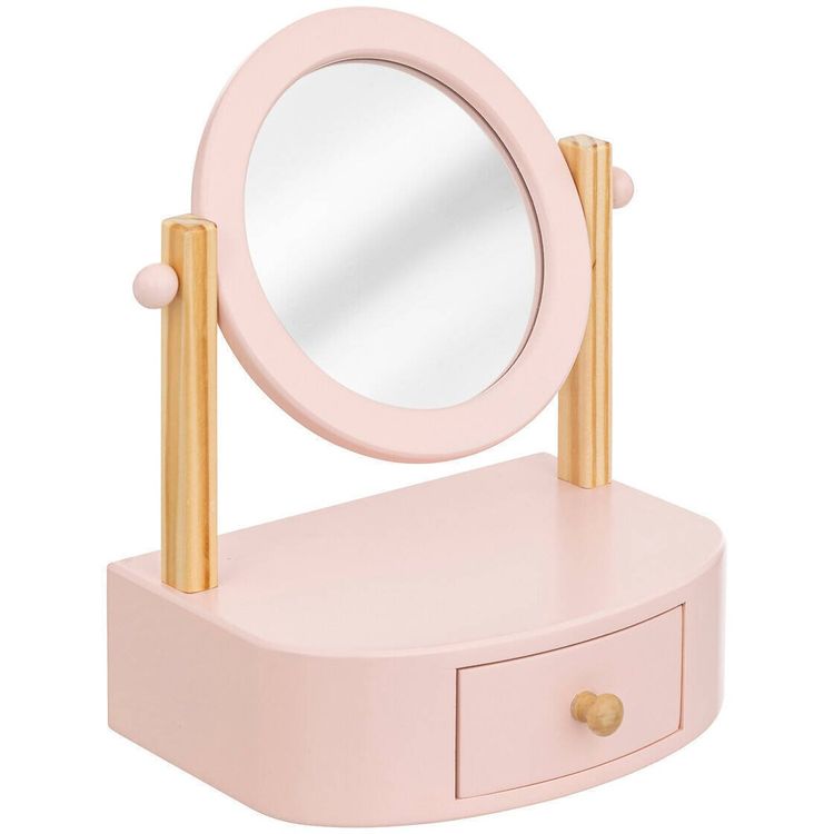 Tootefoto - Atmosphera Laste kosmeetiline peegel, roosa, 22 x 17,5 x 28 cm