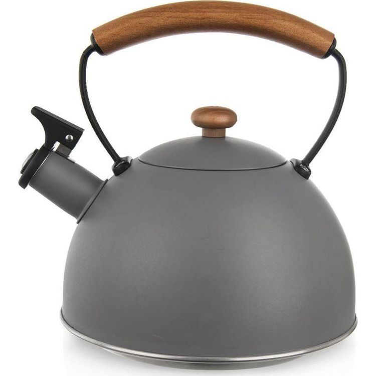 Tootefoto - Orion Traditsiooniline terasest veekeetja vilega, gaasiinduktsioon, hall PUIT 2,9 l