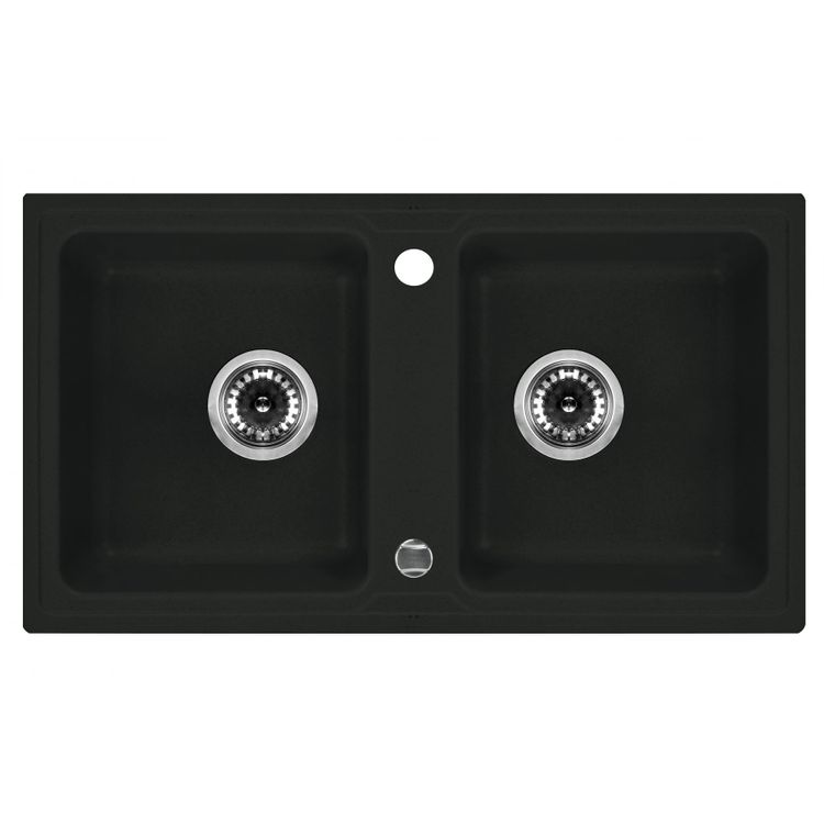 Tootefoto - Zlewozmywak Deante Zlewozmywak 2 komorowy Zorba bez ociekacza alabaster ZQZ A203