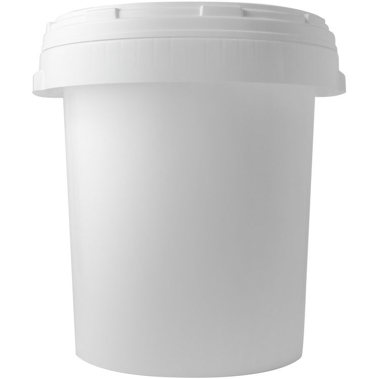 Tootefoto - Wiadro plastikowe do ywno ci z pokryw , bia e, 52 L