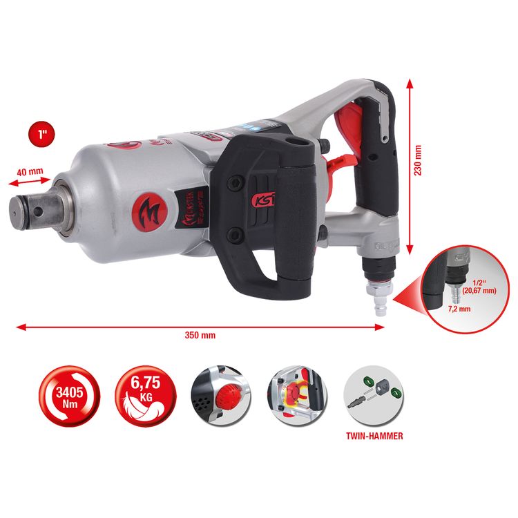 Tootefoto - KS Tools 1 "Super Monster High Performance Compressed Air Imperson. 3405nm