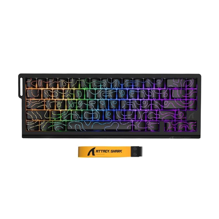 Tootefoto - Attack Shark X68PRO He Wireless Rapid Trigger 8KHz/128KHz Poron black