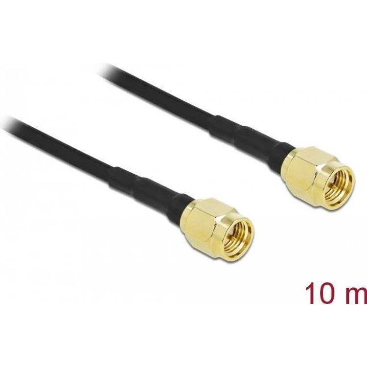 Tootefoto - DeLOCK 90471 koaksiaalkaabel LMR100 10 m SMA Must