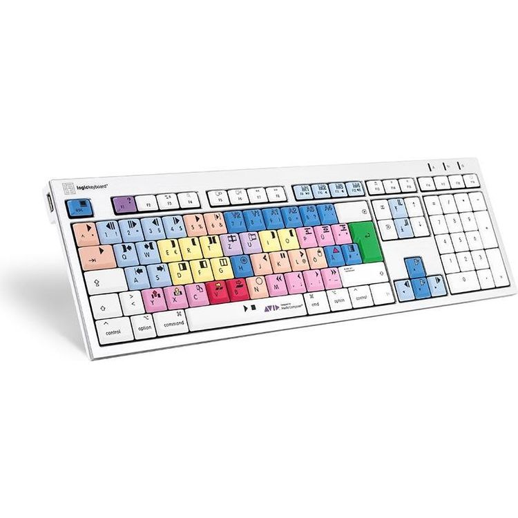 Tootefoto - Logickeyboard LKB-MCOM4-CWMU-DE. Tastatur Formfaktor: Standard. Tastatur-Stil: Gerade. bertragungstechnik: Verkabelt, Ger teschnittstelle: USB, Tastatur-Schl sselschalter: Mechani
