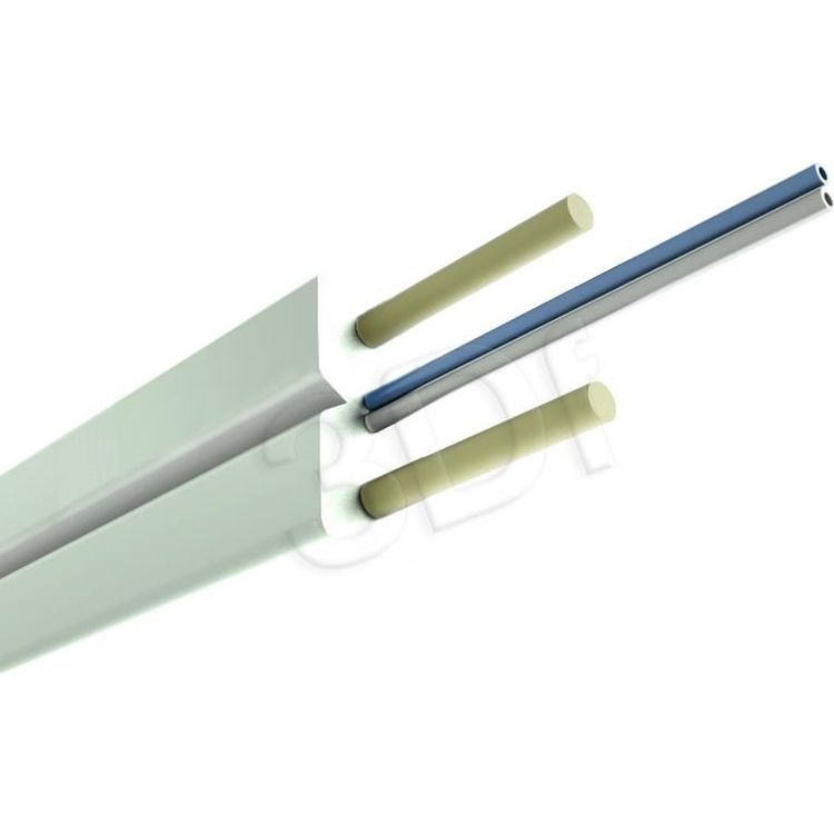 Tootefoto - Alantec Flat FTTH fiiberoptiline kaabel SM 2J 9/125 LSOH Valge 1000m (FOK-W2J-SM-A-B)