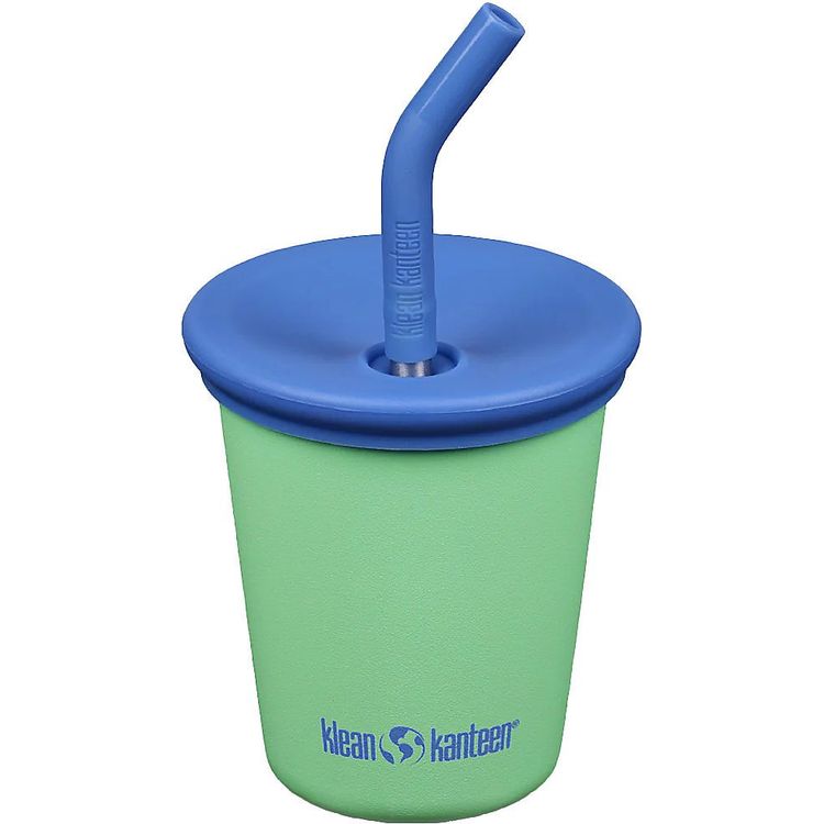 Tootefoto - Klean Kanteen Kid Kanteen Kid Steel Cup (Kid Straw Lid), 296ml/10oz, Spring Bud