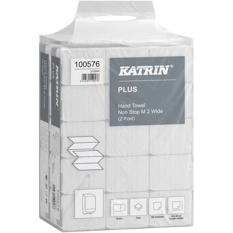 Tootefoto - Papirh ndkl der ark, Katrin, Plus, 2 lag, hvid, 240mmx240mm, kasse a 2400 stk