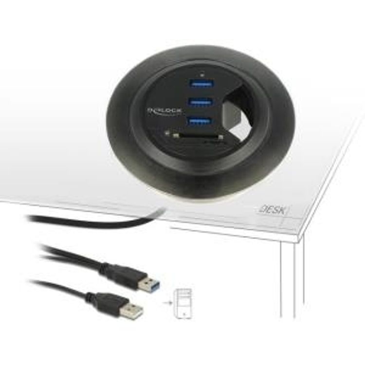 Tootefoto - DeLOCK 62869 jaotur USB 3.2 Gen 1 (3.1 Gen 1) Type-A 5000 Mbit/s Must