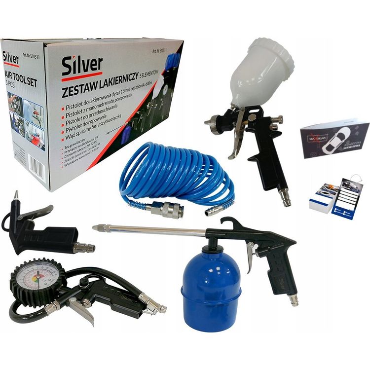 Tootefoto - H bedane SILVER t riistakomplekt PNEUMAATILINE T RIISTA KOMPLEKT 5 tk.
