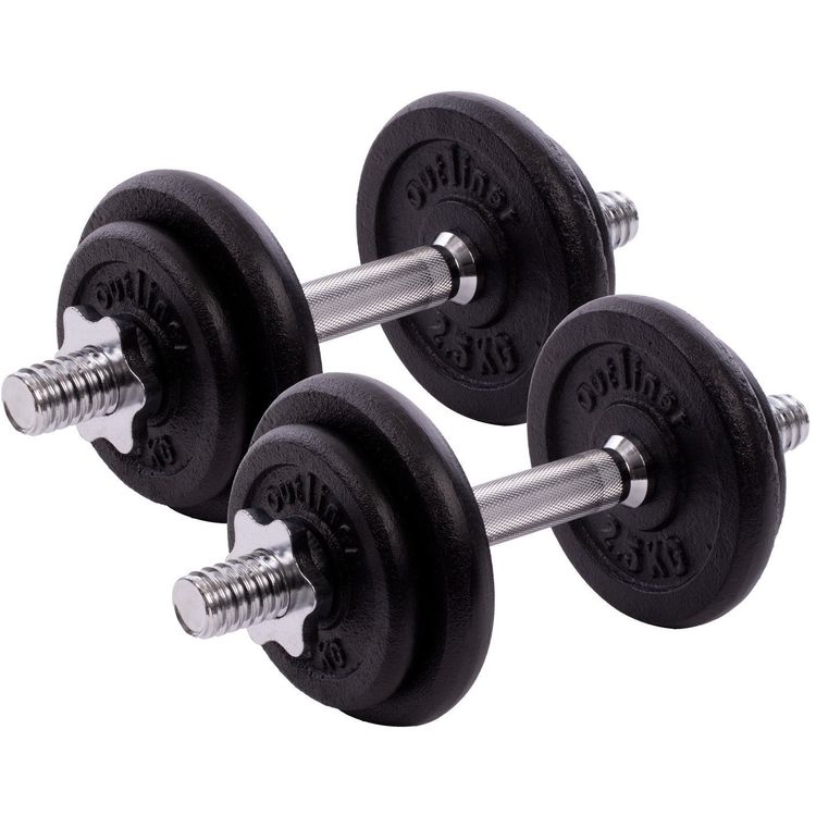 Tootefoto - Outliner 20Kg Cast Iron Dumbbell Set