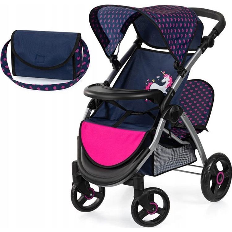 Tootefoto - Bayer Bayer Doll jalutusk ru kaksikutele, tumesinine 39454AA