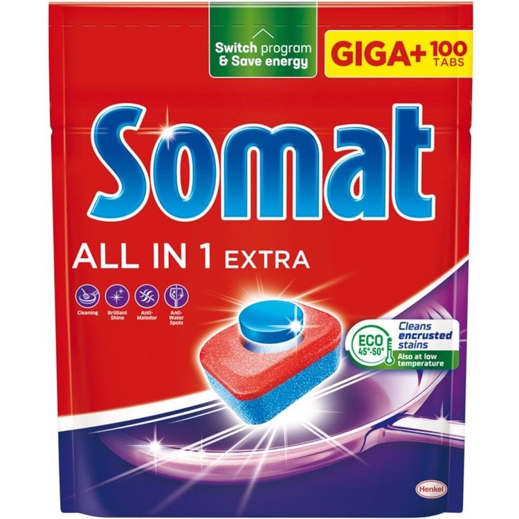 Tootefoto - Dishwasher tablets Somat Extra, 100 pcs