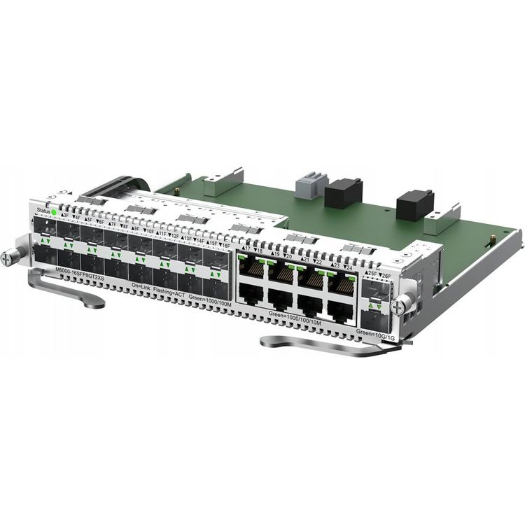 Tootefoto - Reyee hallatav Reyee moodul | L3 | 16 SFP 1Gbit porti + 8 1Gbit porti + 2 Uplink SFP+ LC 10Gbit porti | Modulaarl liti RG-NBS6002 jaoks