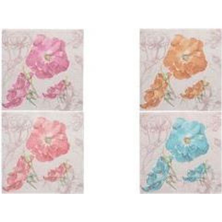 Tootefoto - PAPSTAR Motiv-Servietten "ROYAL Collection Blossom" rosa, aus Tissue, 1/4 Falz, 4-lagig, Ma e: 400 x 400 mm - 1 St ck (89291)