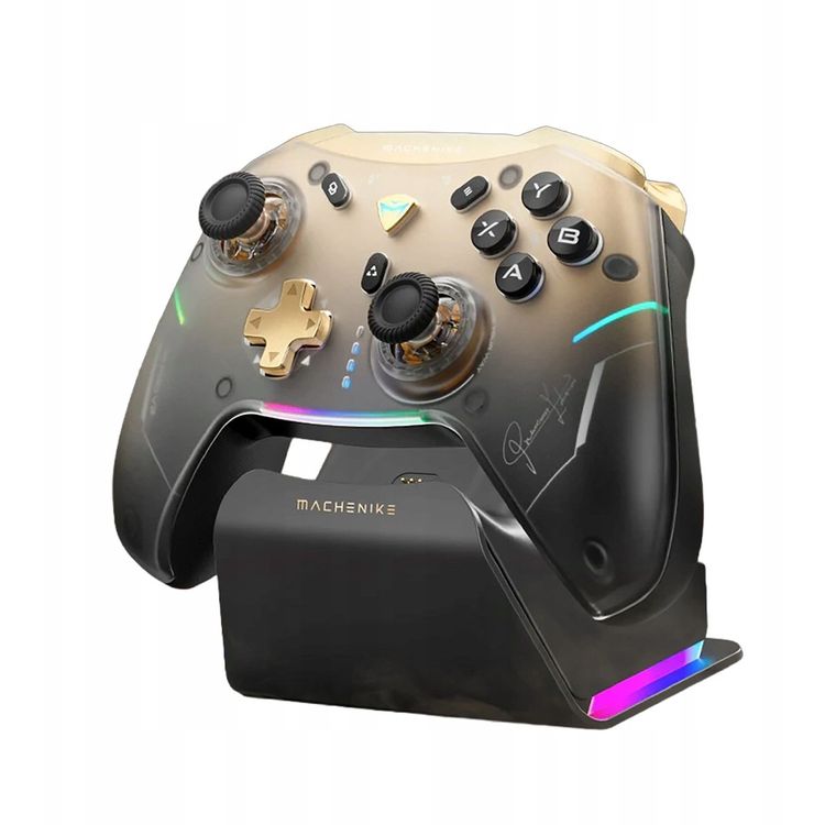 Tootefoto - Machenike G5Pro Premium Edition juhtmevaba m ngukontroller koos laadimisjaamaga must ja kuldne