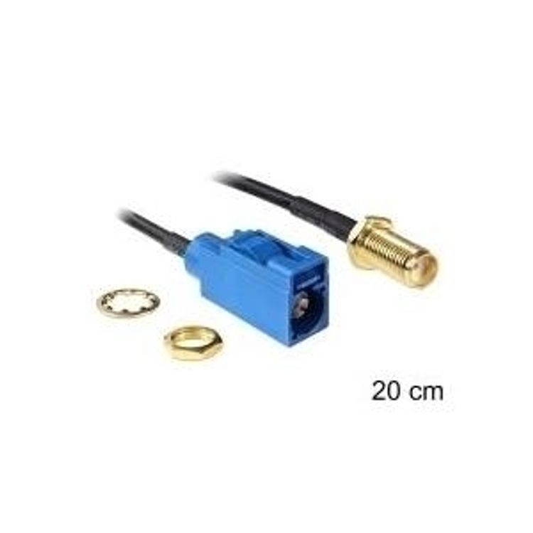 Tootefoto - DeLOCK 88581 koaksiaalkaabel 0,2 m Must