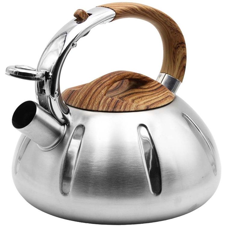 Tootefoto - Brunbeste Suur vilega terasest veekeetja, 3L, induktsiooni jaoks, soontega BRUNBESTE BB-2433