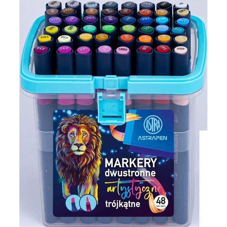 Tootefoto - Kahepoolsed kolmnurkse markerid 48 Kol Astra