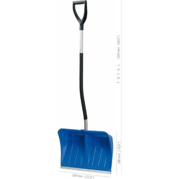 Tootefoto - Snow shovel PROSPERPLAST ERGOSPECIAL, blue, 154 cm
