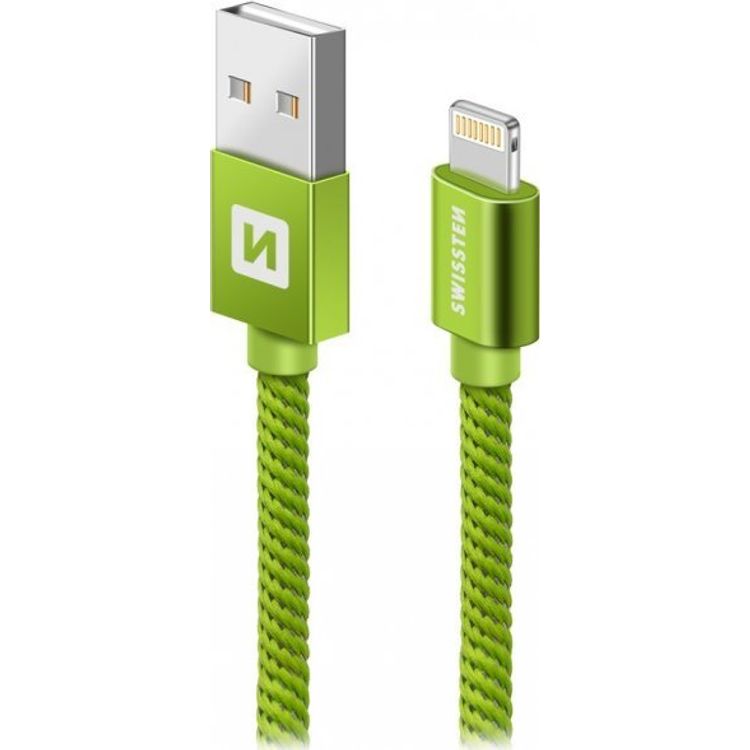 Tootefoto - Swissteni USB-kaabel USB v lgukaabel 2 m roheline (71523307)