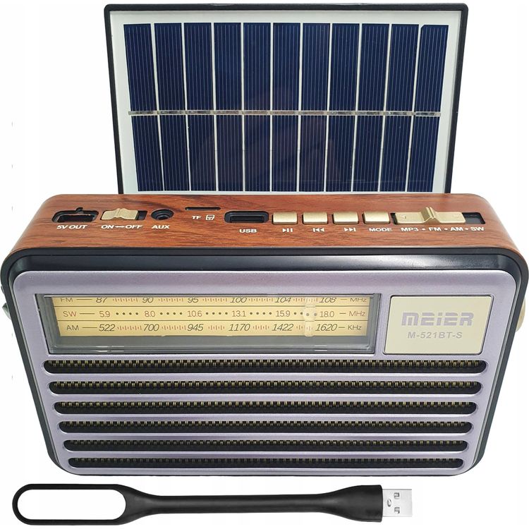 Tootefoto - Raadio Vega LIWA RETRO KAASASkantav RAADIO P IKESEPANEELIGA, FM, BLUETOOTH, USB, SD, AUX, USB LAMP, LX521BTS>