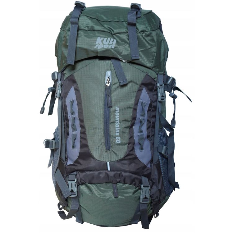 Tootefoto - Turistide seljakott naiste meeste rohelise mahuka kubisport 60 L