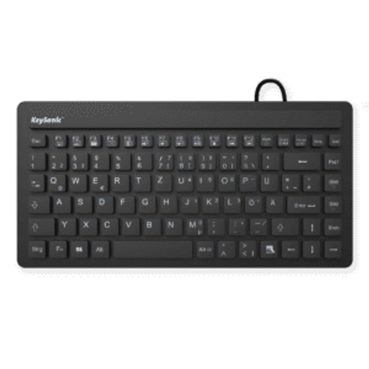 Tootefoto - KeySonic KSK-3230IN klaviatuur USB QWERTZ Saksa keel Must