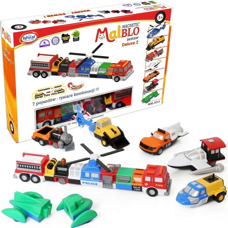 Tootefoto - MALIK Malblo set Magnetic delux vehicles 2