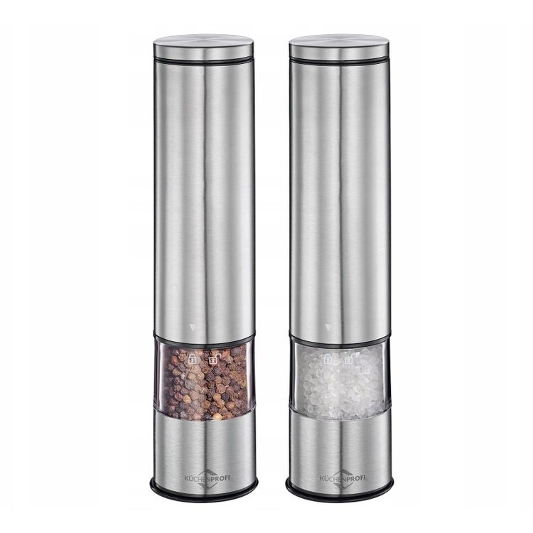Tootefoto - K chenprofi Boston - Elektrilised soola- ja pipraveskid keraamilise jahvatusmehhanismiga 23x5 cm 2 tk. (h be)