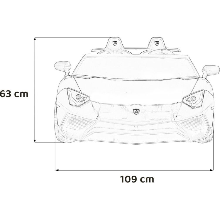 Tootefoto - Auto Lamborghini Aventador SV aku jaoks 2 halli lapse jaoks + kaugjuhtimispuldi 2,4 GHz + Eva vaht + heli LED