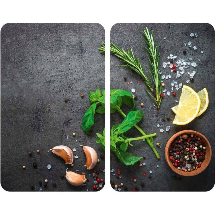 Tootefoto - Wenko HERBS klaasist kaitseplaadid pliidile - 2 tk, WENKO