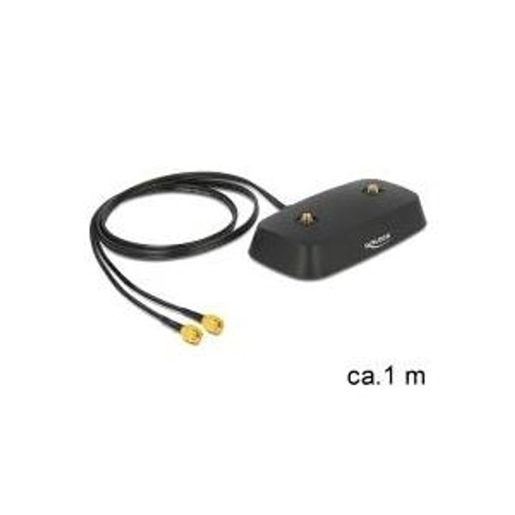 Tootefoto - DeLOCK 88739 koaksiaalkaabel 1 m 2xSMA Must