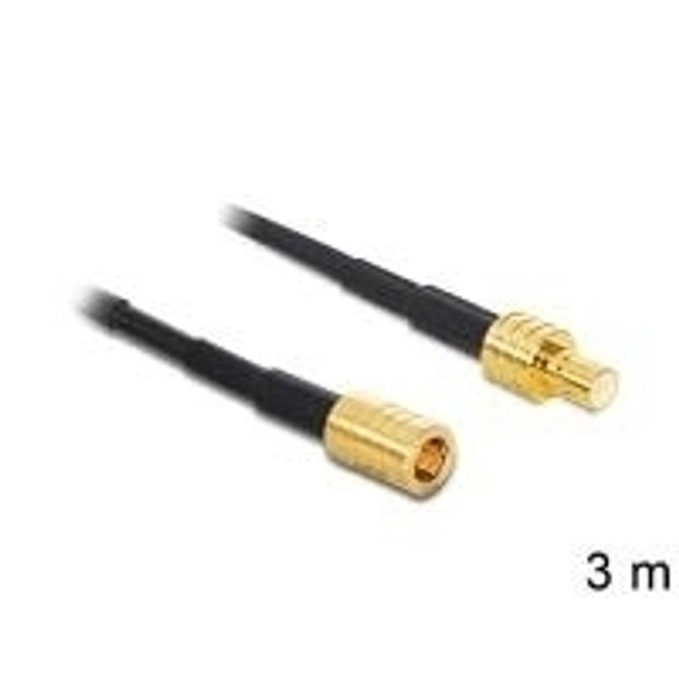 Tootefoto - DeLOCK 88648 koaksiaalkaabel RG-174 3 m SMB Must