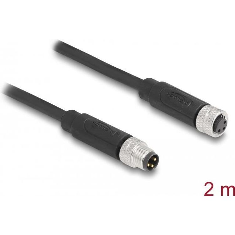 Tootefoto - DeLOCK 80139 kaabel andurile ja k ivitajale 2 m M8 Must