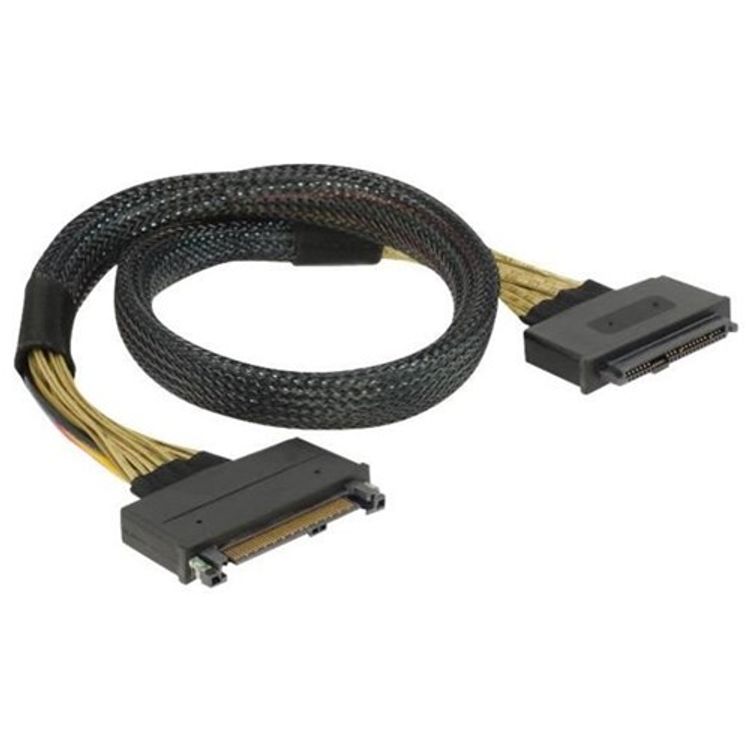 Tootefoto - DeLOCK 85738 SAS-kaabel 0,5 m 4 Gbit/s Must