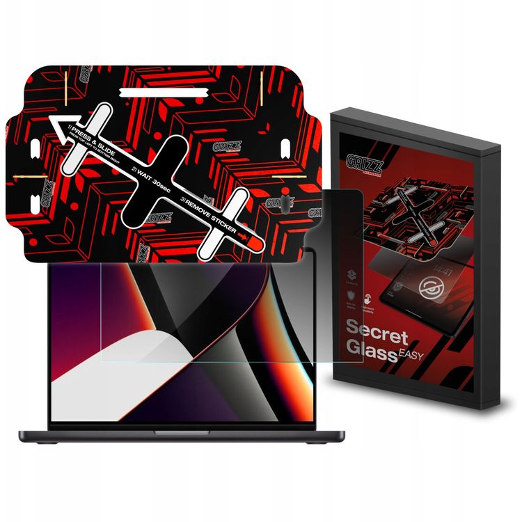 Tootefoto - Grizz Glassi filter Grizz Glass Secret Glass Easy privaatsusklaas Apple MacBook Pro 14" (M1/M2/M3/M4/M5) jaoks