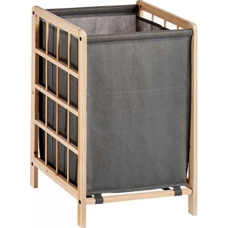 Tootefoto - Bigbuy kodune pesukorv riidekorv hall puitmaterjal (33 x 60 x 39,5 cm)