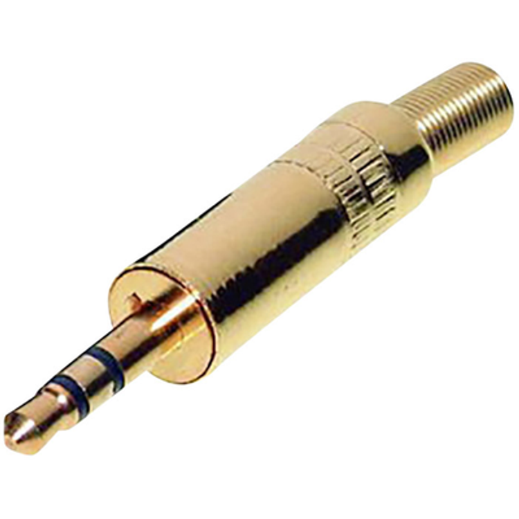 Tootefoto - Tru Components 1559794 3.5 Mm Audio Jack Plug, Straight Number Of Pins (Num): 3 Stereo Gold 1 Pc(S)